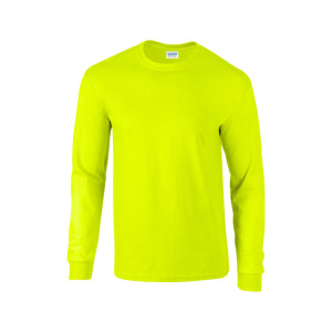 Gildan 2400 Ultra Cotton hosszú ujjú póló Safety green